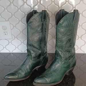 Vintage Leather Cowboy Boots